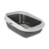 AniOne Katzentoilette High Rim M Dunkelgrau